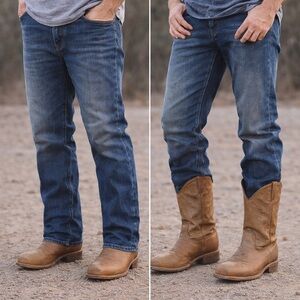 Irish Setter Tan Cowboy Western Boots Square-Toed